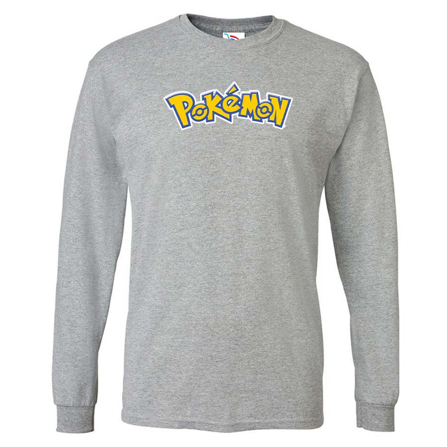 Men's Pokemon Cartoon Long Sleeve T-Shirt