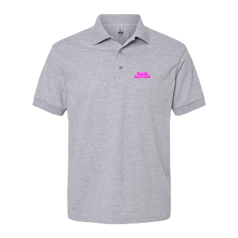 Men's Glass Animals Logo Dry Blend Polo - Grey
