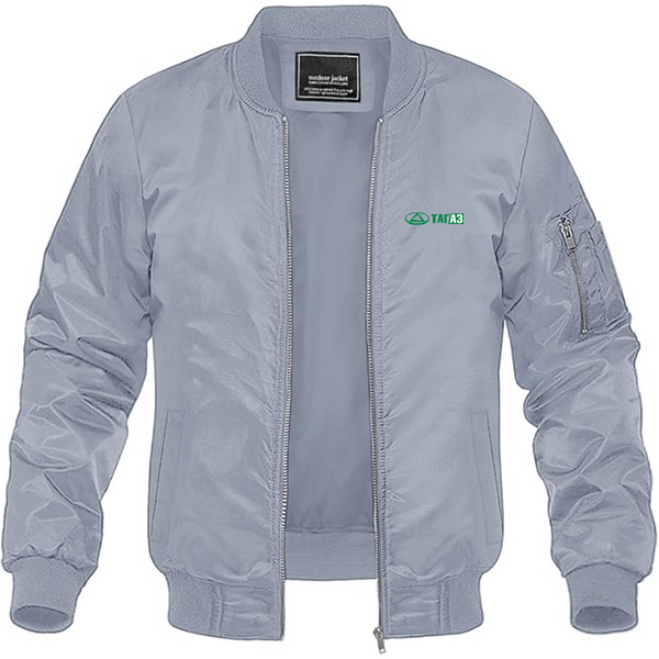 Men's TagAz Logo Lightweight Bomber Jacket Windbreaker Softshell Varsity Jacket Coat