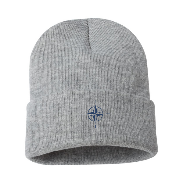 Nato Emblem Logo  Beanie Hat