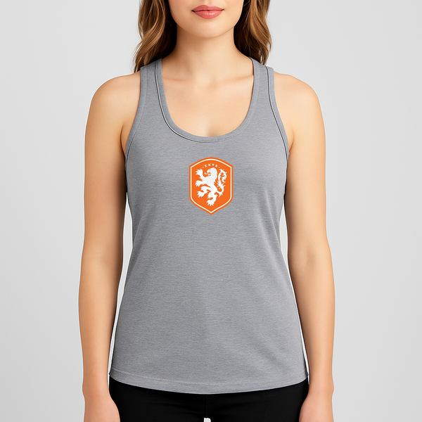 Women's Netherlands National Soccer Team Racerback Tank Top