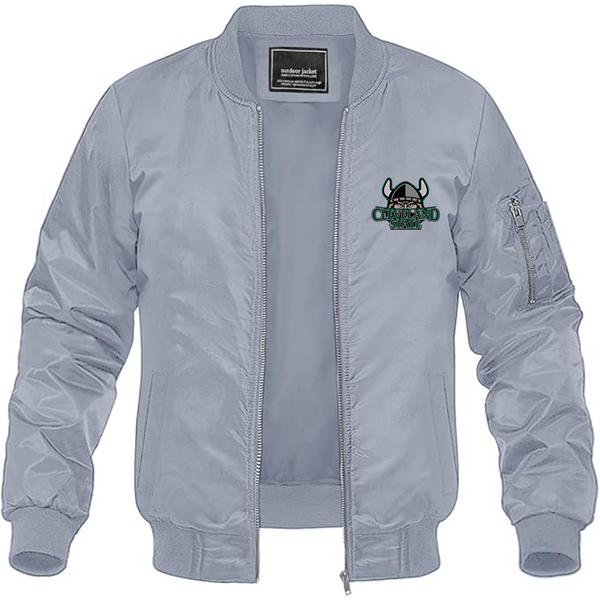 Men's Cleveland State Vikings  Lightweight Bomber Jacket Windbreaker Softshell Varsity Jacket Coat