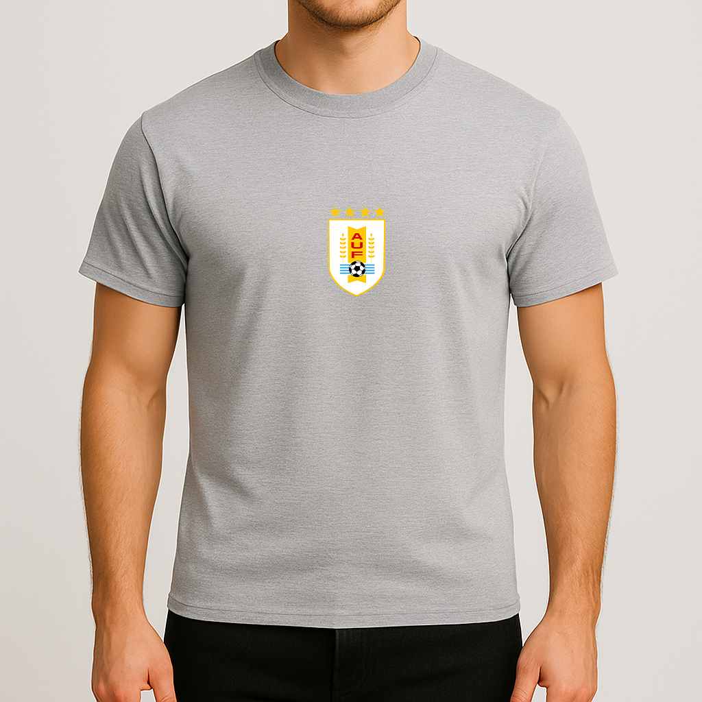 Men's Uruguay National Soccer Team Cotton T-Shirt