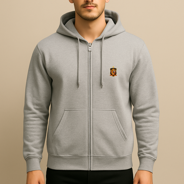Men's Spain National Soccer Team Zipper Hoodie