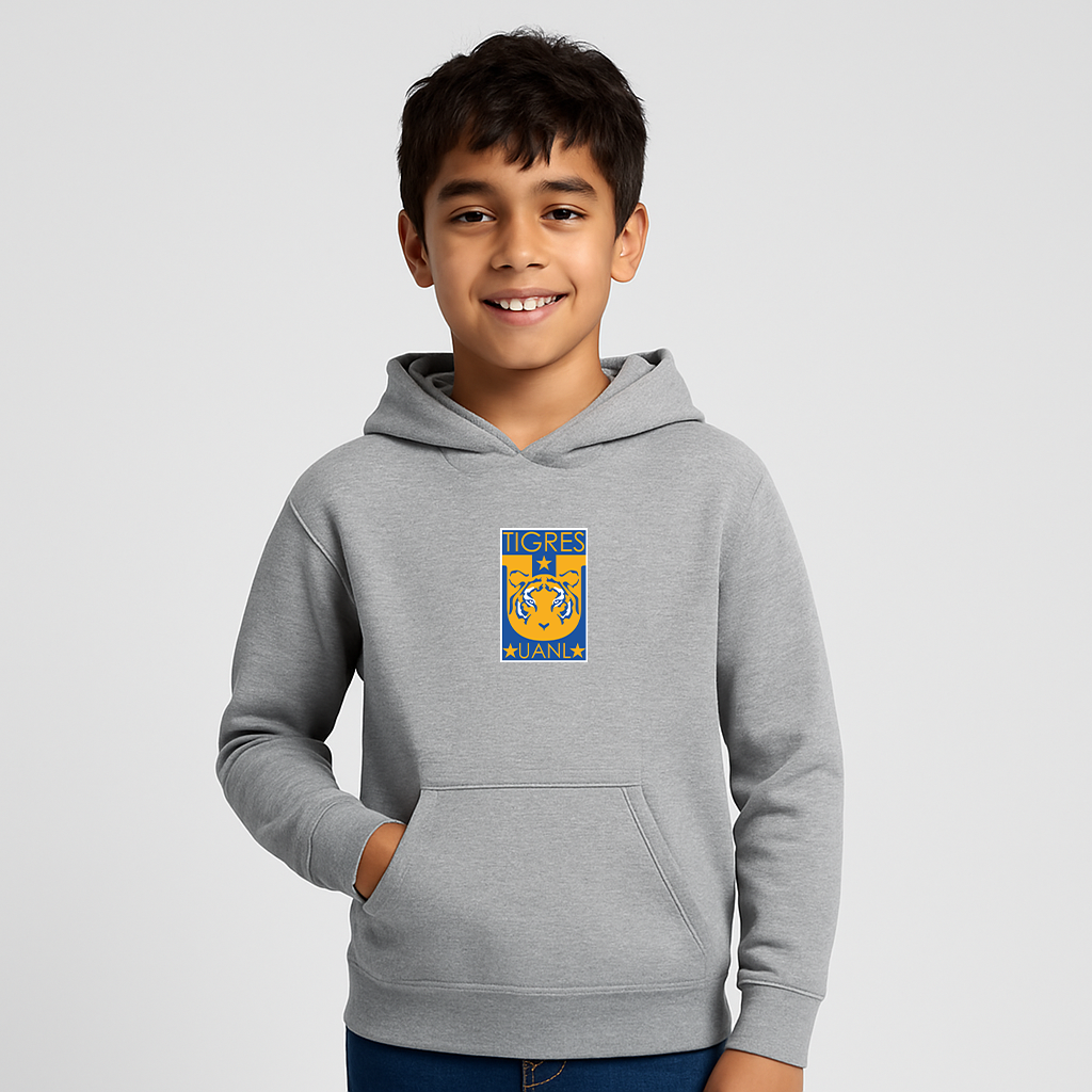 Youth Kids Tigres UANL FC Pullover Hoodie