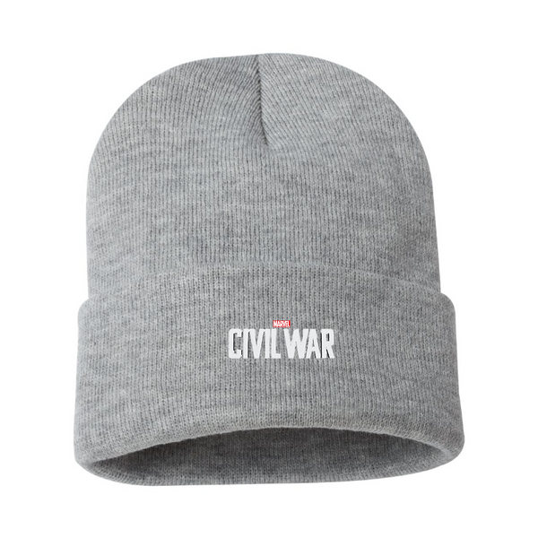 Marvel Civil War   Logo  Beanie Hat