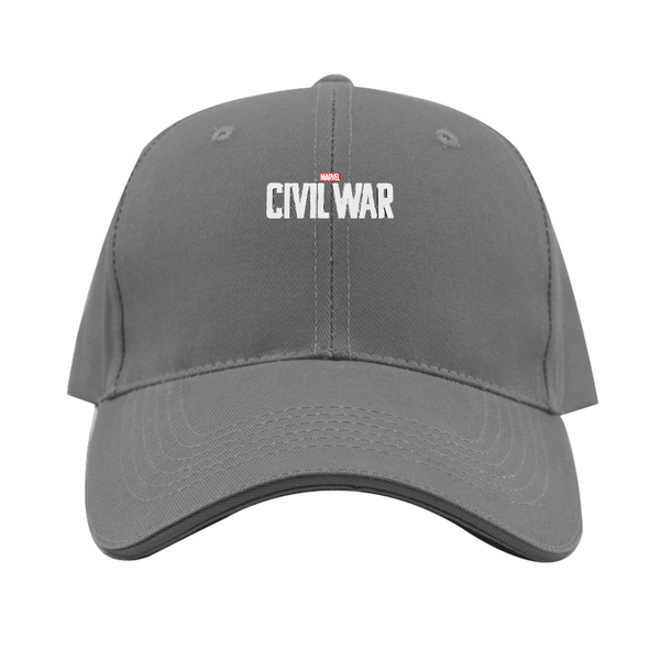 Marvel Civil War  Logo Dad Baseball Cap Hat