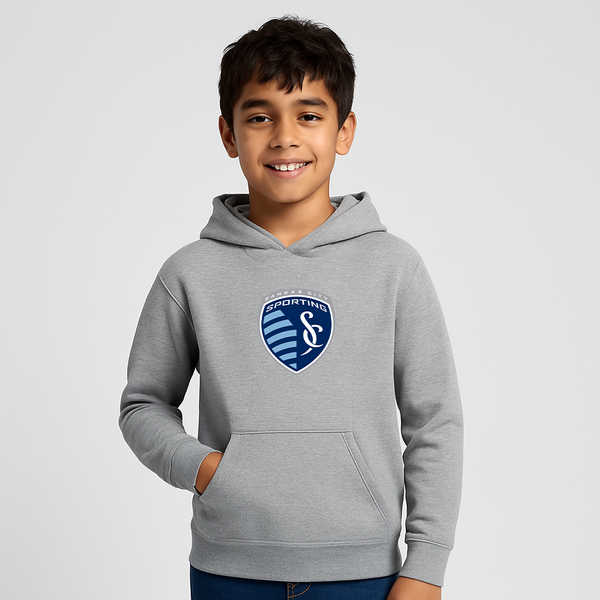 Youth Kids Sporting Kansas City FC Pullover Hoodie