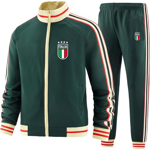 Men's Italy National Soccer Team - Premium Two-Piece Designer Tracksuit