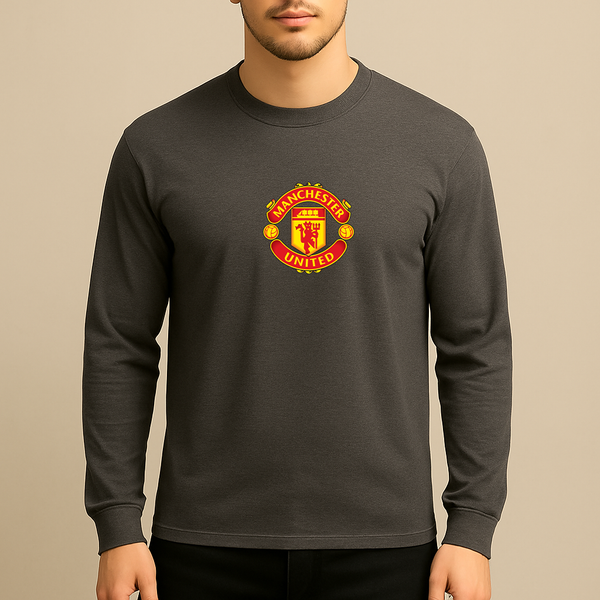 Men’s Manchester United Soccer Long Sleeve T-Shirt