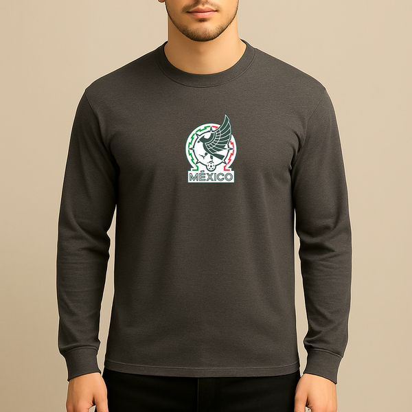 Men’s Mexico Soccer Long Sleeve T-Shirt