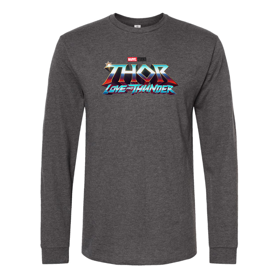 Men's Thor Love & Thunder Superhero Long Sleeve T-Shirt