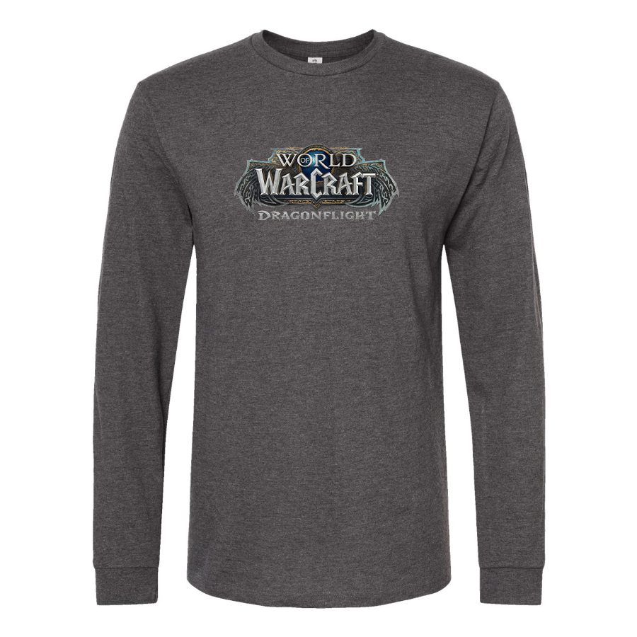 Men's World of Warcraft Dragon Flight Game Long Sleeve T-Shirt