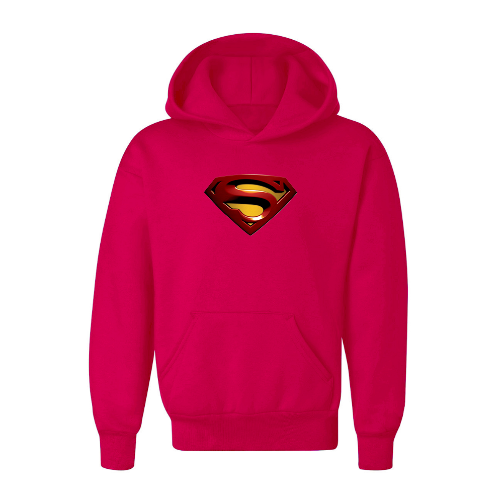 Youth Kids Superman Superhero Pullover Hoodie