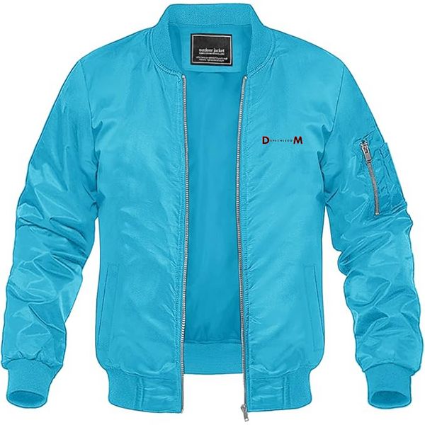 Men's Depeche Mode  Logo Lightweight Bomber Jacket Windbreaker Softshell Varsity Jacket Coat