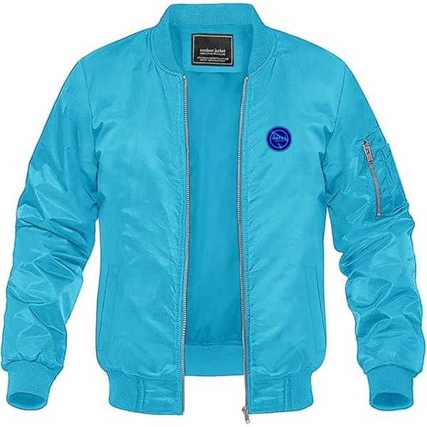 Men's Matra Sports Logo Lightweight Bomber Jacket Windbreaker Softshell Varsity Jacket Coat
