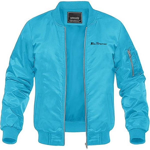 Men's Ben Sherman Lightweight Bomber Jacket Windbreaker Softshell Varsity Jacket Coat
