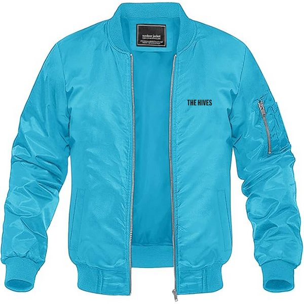 Men's The Hives Logo Lightweight Bomber Jacket Windbreaker Softshell Varsity Jacket Coat