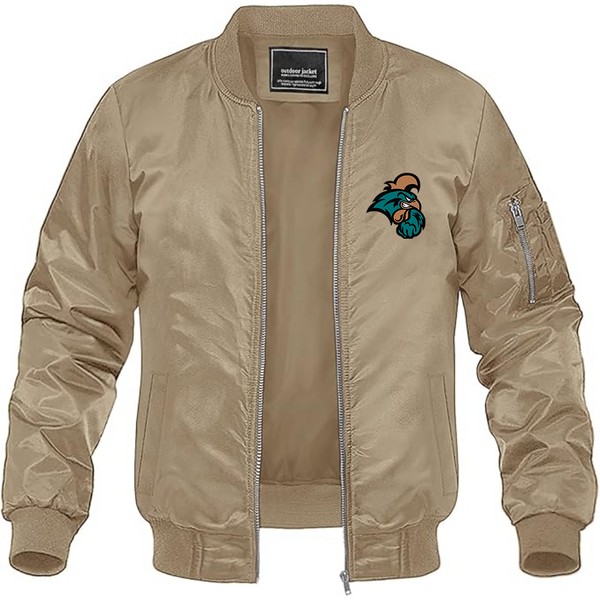 Men's Coastal Carolina Chanticleers Lightweight Bomber Jacket Windbreaker Softshell Varsity Jacket Coat
