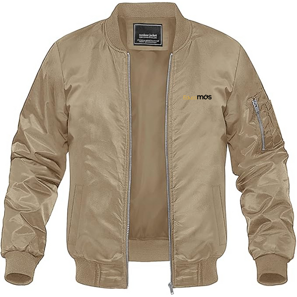 Men's EducaMAS Logo Lightweight Bomber Jacket Windbreaker Softshell Varsity Jacket Coat