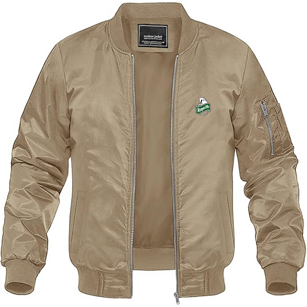 Men's Asquith Logo Lightweight Bomber Jacket Windbreaker Softshell Varsity Jacket Coat