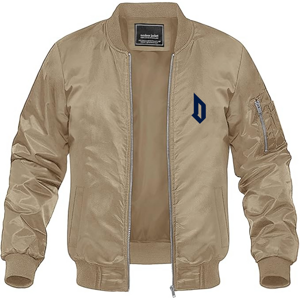 Men's  Duquesne Dukes Lightweight Bomber Jacket Windbreaker Softshell Varsity Jacket Coat