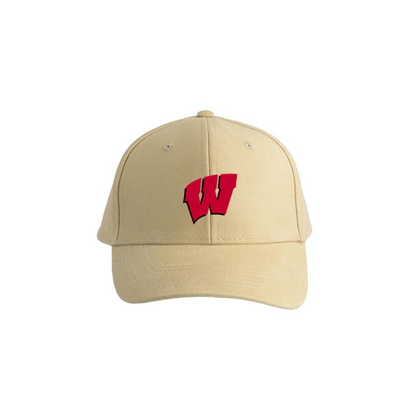 Wisconsin Badgers Logo  Dad Baseball Cap Hat
