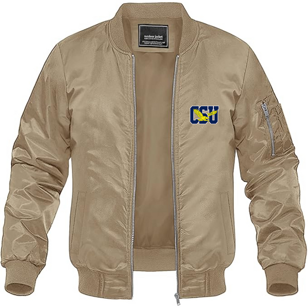 Men's   Coppin State Eagles Lightweight Bomber Jacket Windbreaker Softshell Varsity Jacket Coat