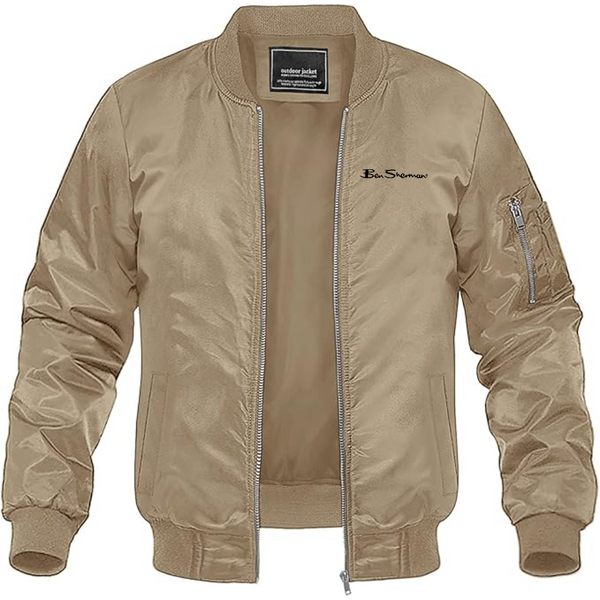 Men's Ben Sherman Lightweight Bomber Jacket Windbreaker Softshell Varsity Jacket Coat