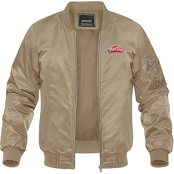Men's Play Doh Lightweight Bomber Jacket Windbreaker Softshell Varsity Jacket Coat