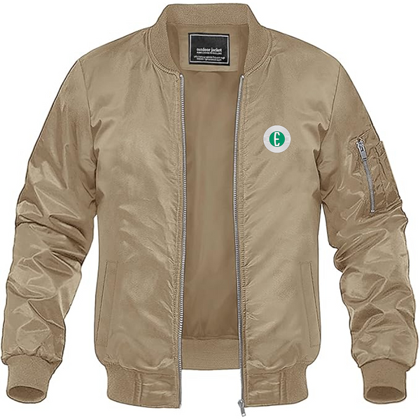 Men's Edsel Logo Lightweight Bomber Jacket Windbreaker Softshell Varsity Jacket Coat