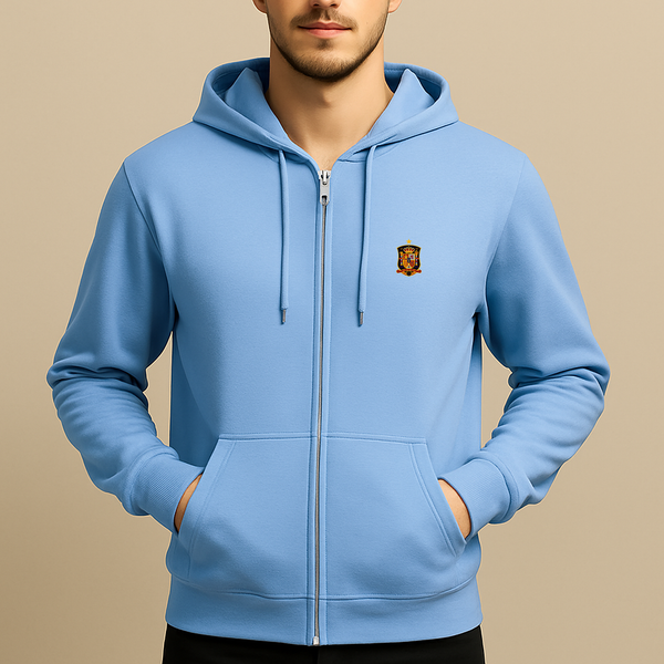 Men's Spain National Soccer Team Zipper Hoodie