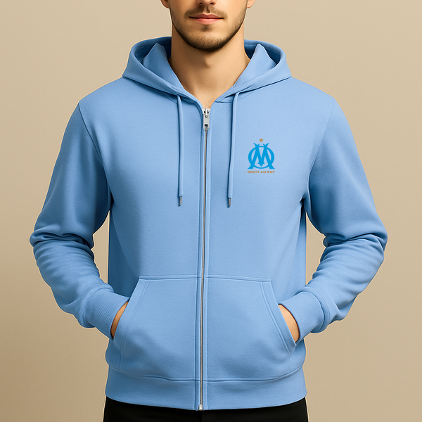 Men's Olympique de Marseille FC Zipper Hoodie