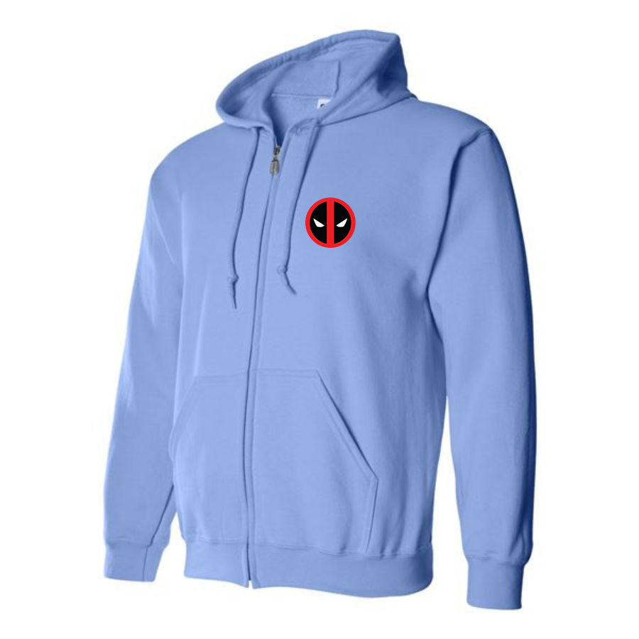 Men's Deadpool Marvel Superhero Zipper Hoodie