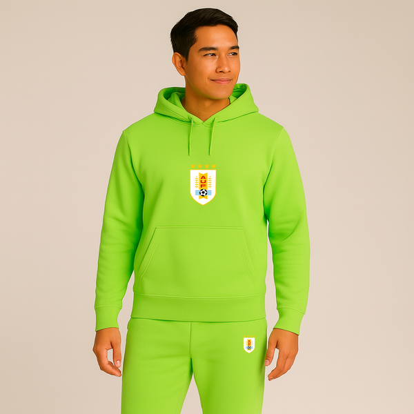 Men's Uruguay National Soccer Team Hoodie Joggers Set