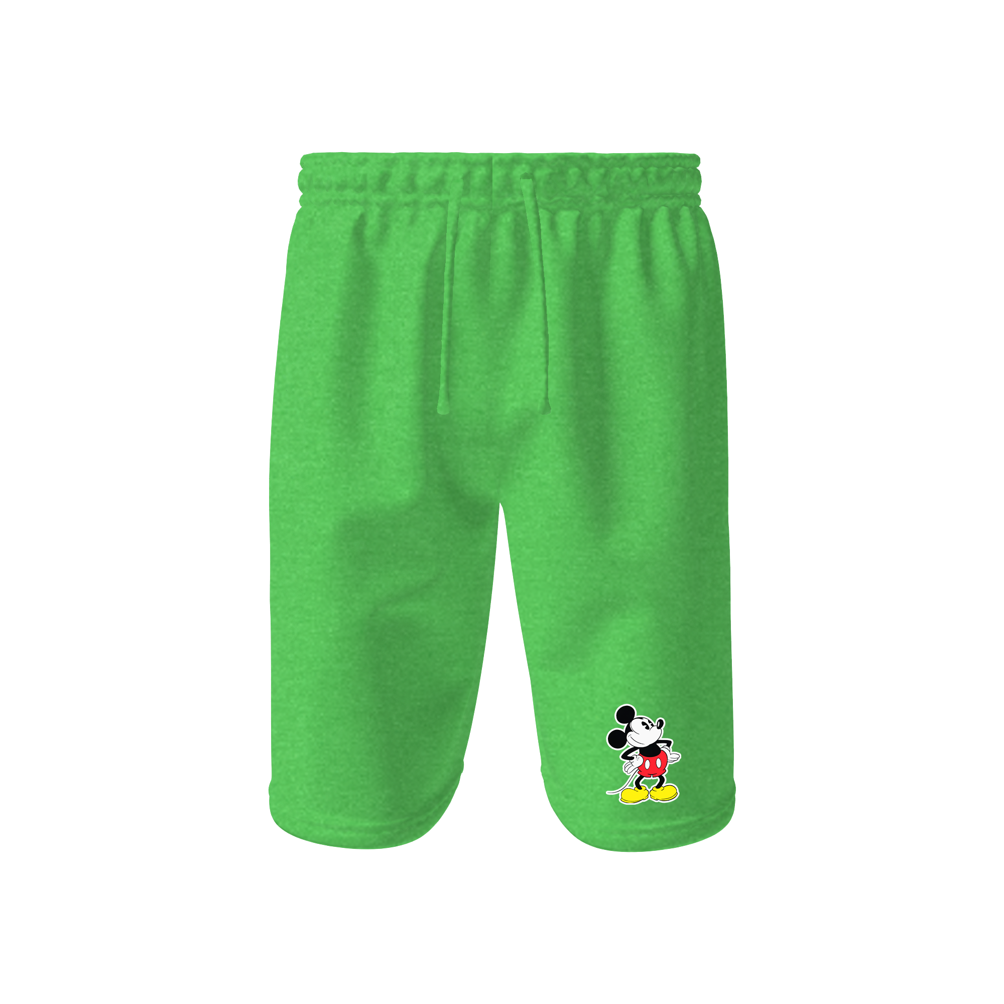 Men's Mickey Mouse Cartoon Athletic Fleece Shorts