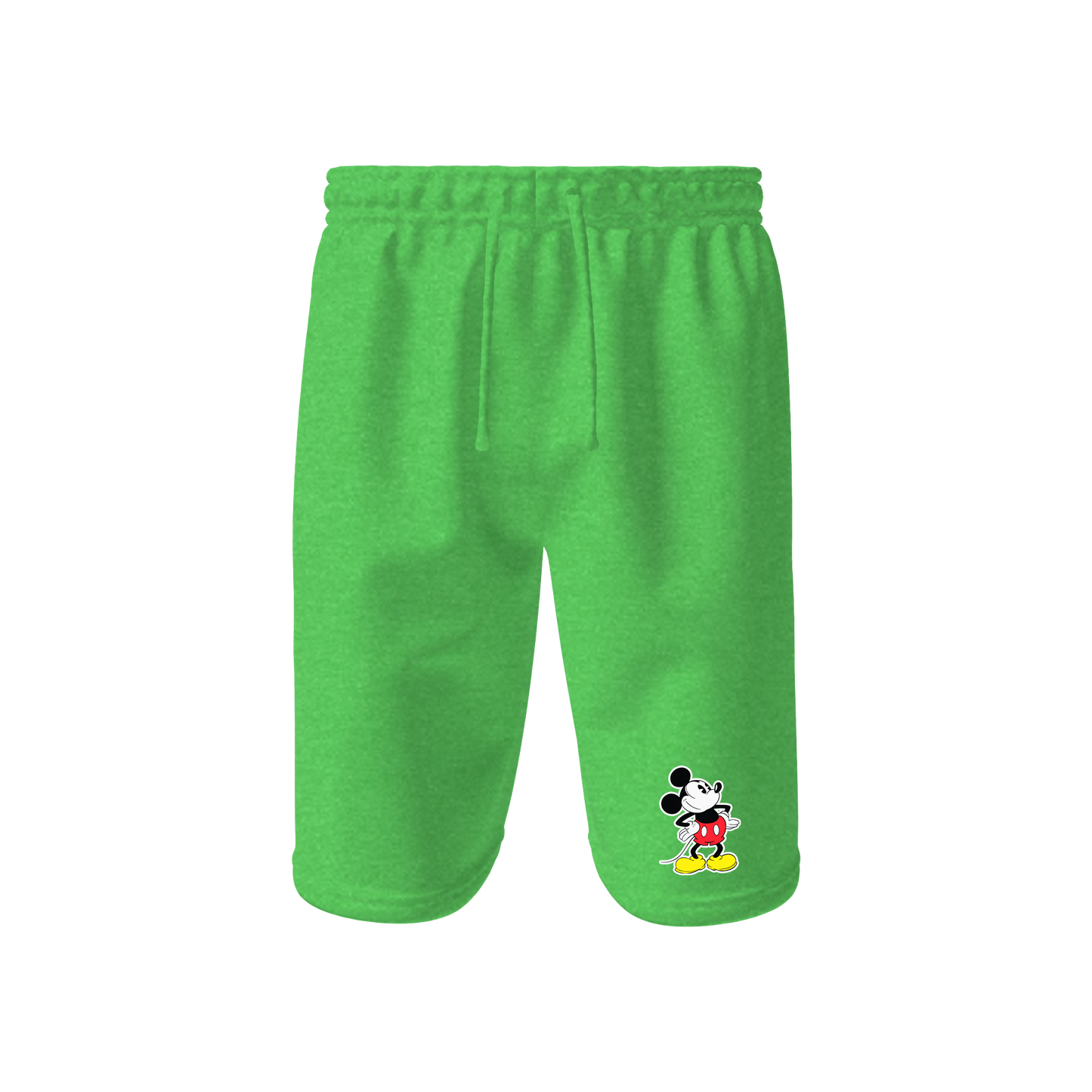 Men's Mickey Mouse Cartoon Athletic Fleece Shorts