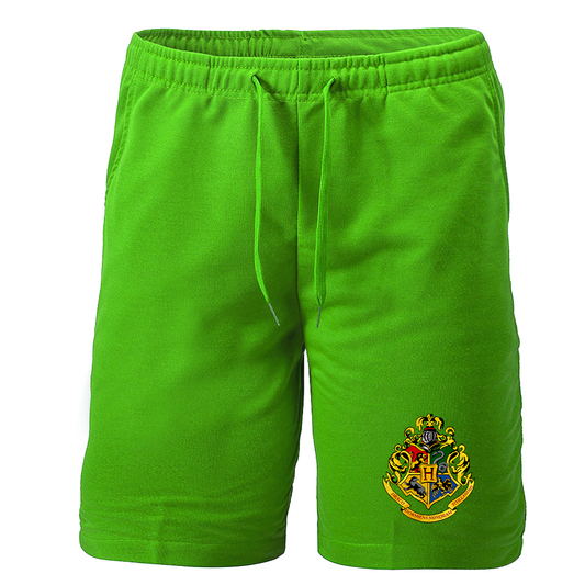 Men's Hogwarts Emblem Harry Potter Movie Athletic Fleece Shorts