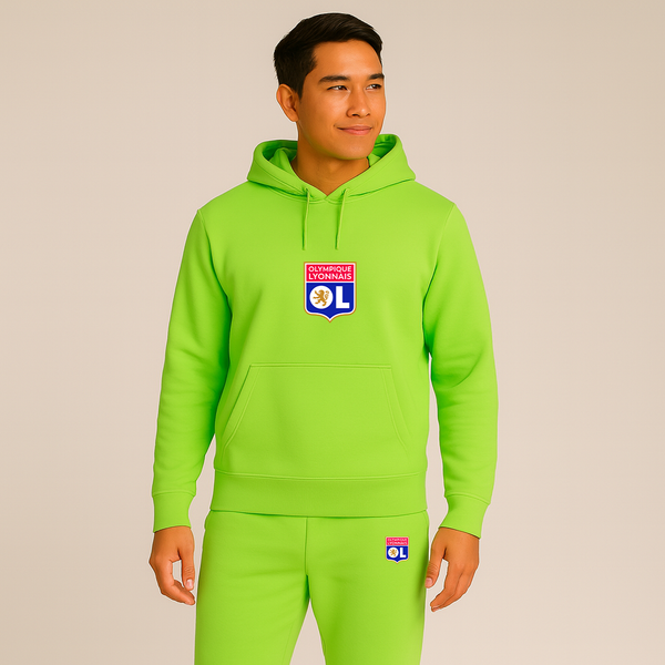 Men's Olympique Lyonnais FC Hoodie Joggers Set