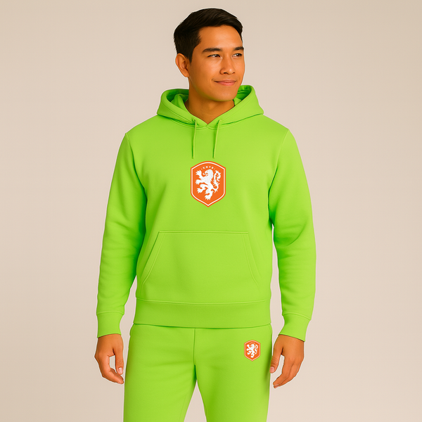 Men's Netherlands National Soccer Team Hoodie Joggers Set