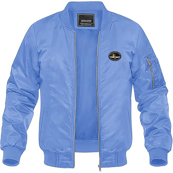 Men's Cadillac and Lasalle Club Logo Lightweight Bomber Jacket Windbreaker Softshell Varsity Jacket Coat