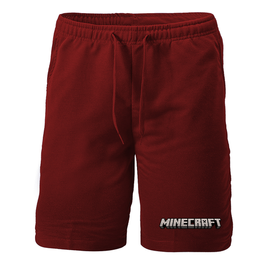 Men's Minecraft Game Athletic Fleece Shorts