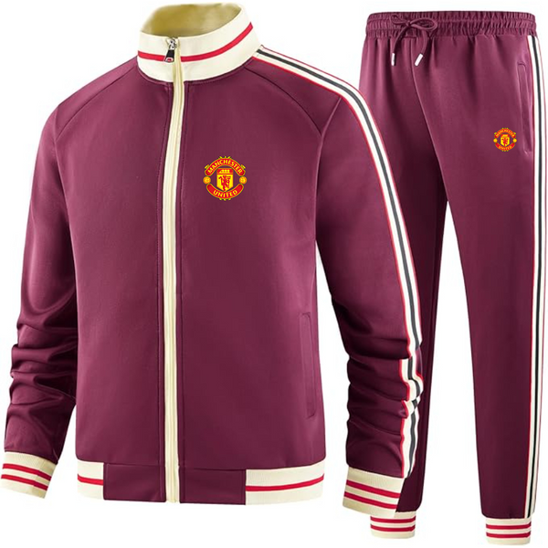 Men's  Manchester United Soccer - Premium Two-Piece Designer Tracksuit