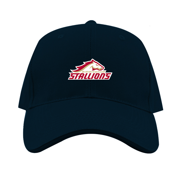 Birmingham Stallions Logo  Dad Baseball Cap Hat