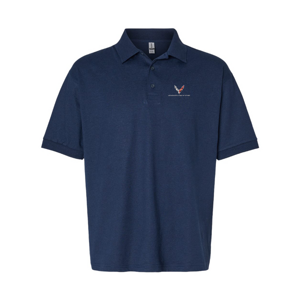Men's Corvette Logo Dry Blend Polo