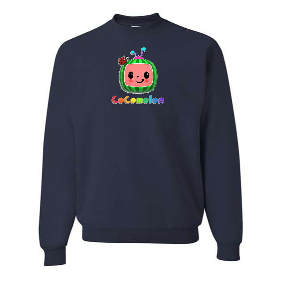 Men's Cocomelon Cartoon Crewneck Sweatshirt