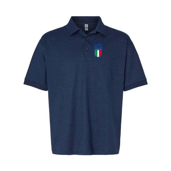 Men's Italy National Soccer Dry Blend Polo