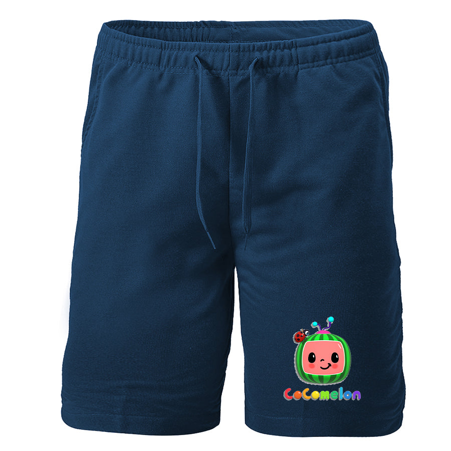 Men's Cocomelon Cartoon Athletic Fleece Shorts