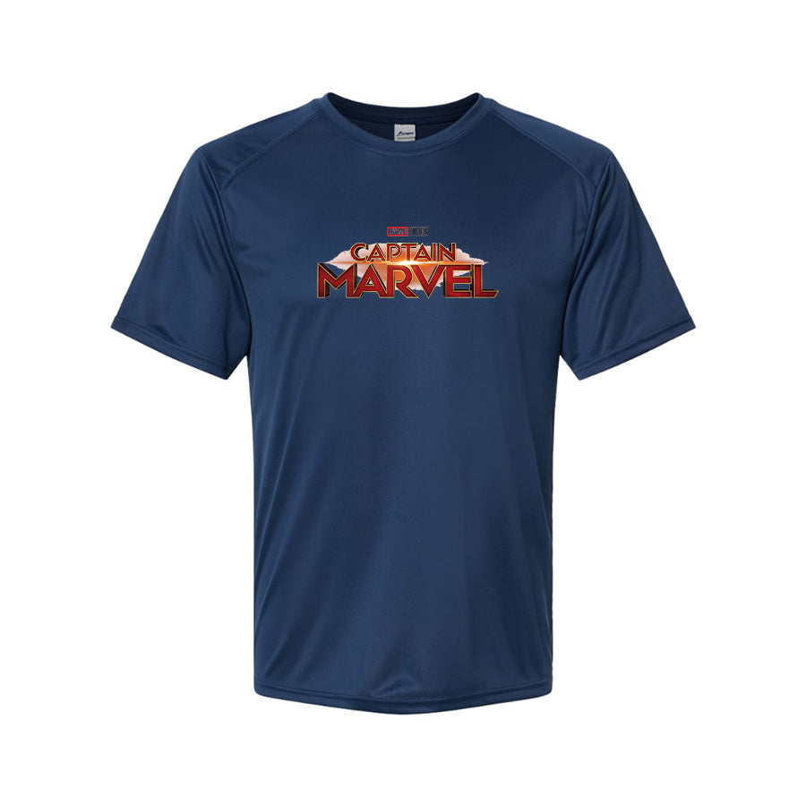 Men's Captain Marvel Superhero  Performance T-Shirt