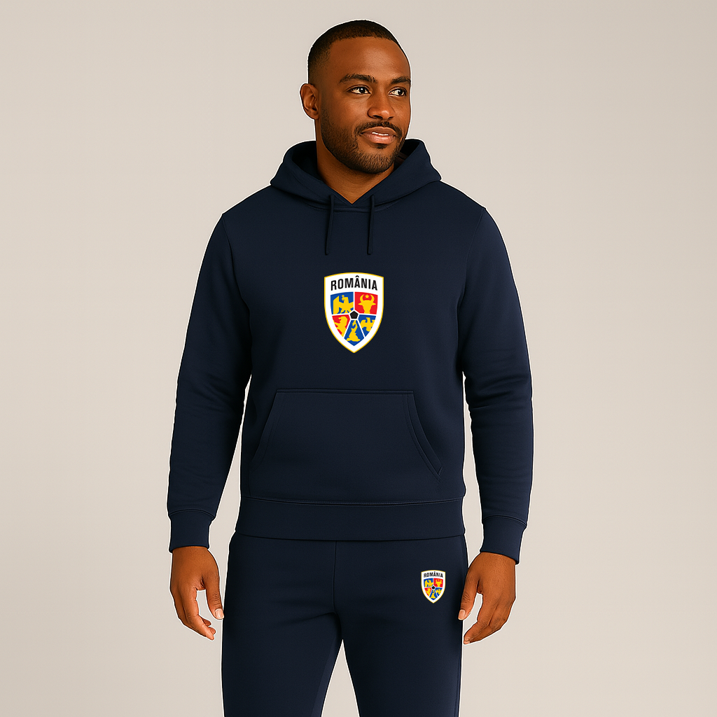 Men's Romania National Soccer Team Hoodie Joggers Set